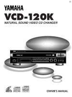 Yamaha VCD-120-K - Owners Manual